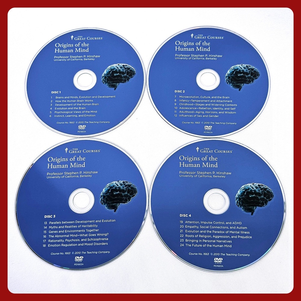 The Great Courses Origins of the Human Mind DVD‎ Set Professor Stephen Hinshaw